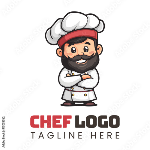 chef logo mascot vector illustrations