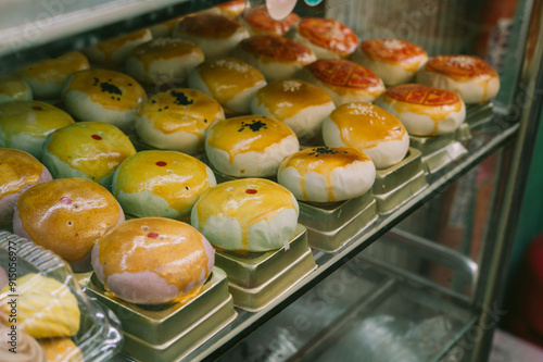 Bánh bía, sometimes spelled bánh pía, is a type of Vietnamese cuisine bánh (translates loosely as 