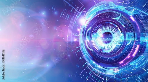 Wallpaper Mural Digital Eye: A Futuristic Vision of Technology Torontodigital.ca