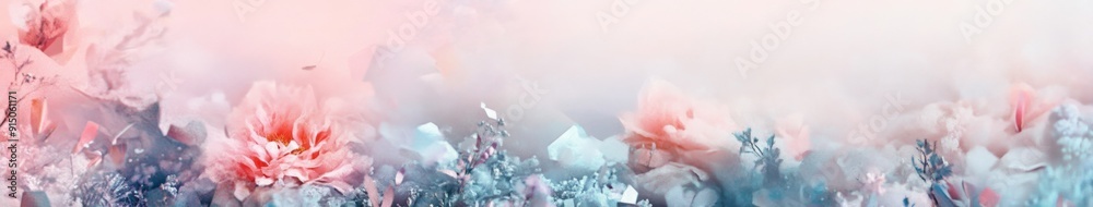 Fototapeta premium Enchanting Zodiac Animal Party: Whimsical Greeting Card Design with Futuristic Flair. Elegant Geometric and Floral Backgrounds Showcase Twelve Stylized Creatures in Soft, Dreamy Hues. Creative Marketi