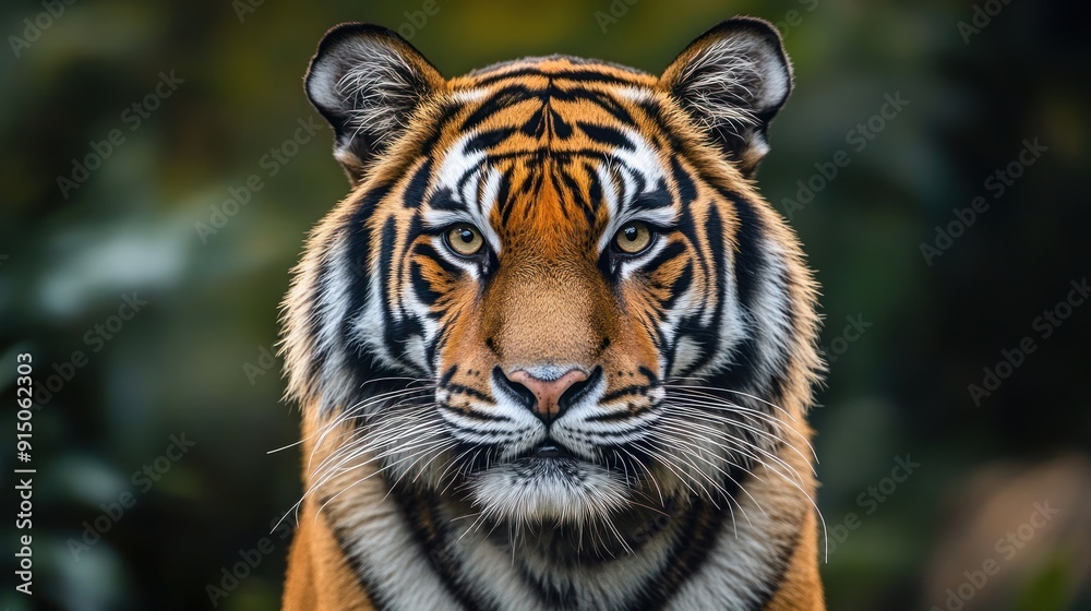 Fototapeta premium Close-up Portrait of a Majestic Tiger