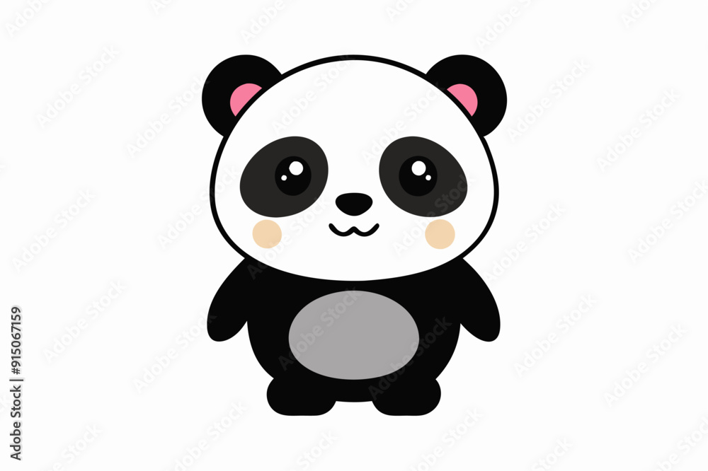A cute Panda vector illustration A cute Panda vector illustration