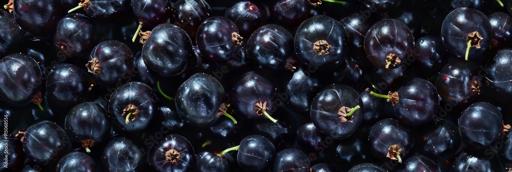 Blackcurrant texture background, Ribes nigrum fruits pattern, black currant mockup, cassis banner, black berries Blackcurrant texture background, Ribes nigrum fruits pattern, black currant mockup, cassis banner, black berries