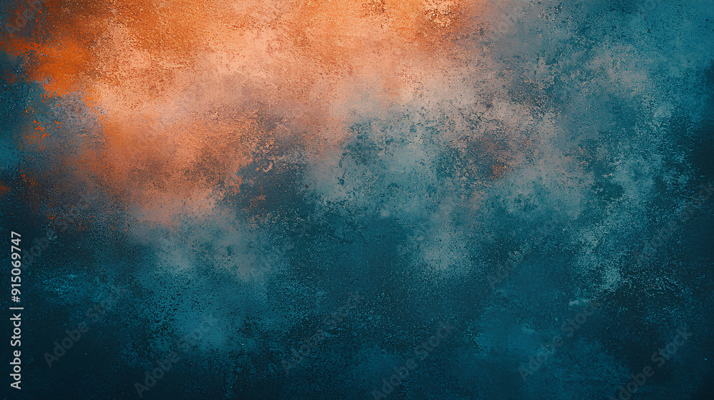 Grainy noisy texture brown orange blue poster background, dark moody teal turquoise aquamarine grunge retro backdrop design smooth color gradient banner Grainy noisy texture brown orange blue poster background, dark moody teal turquoise aquamarine grunge retro backdrop design smooth color gradient banner