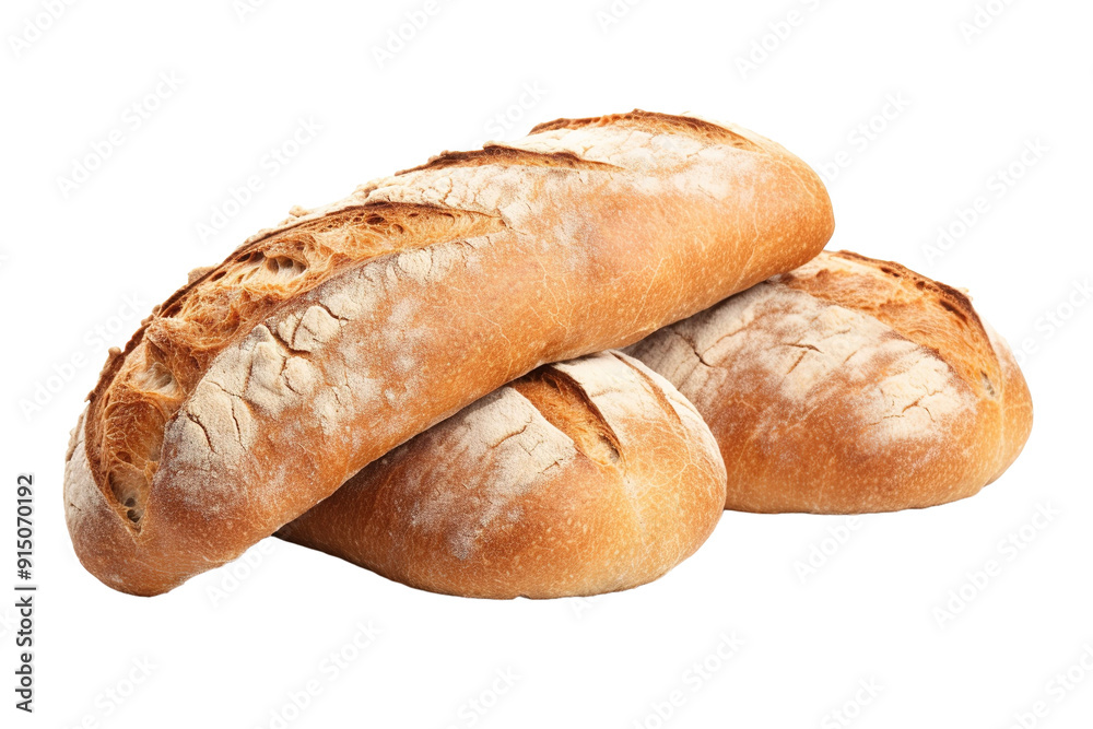 Deliciously Fresh Loaves of Artisan Bread Carefully Baked and Served on a Rustic Wooden Table on Transparent PNG Background.. Deliciously Fresh Loaves of Artisan Bread Carefully Baked and Served on a Rustic Wooden Table on Transparent PNG Background..