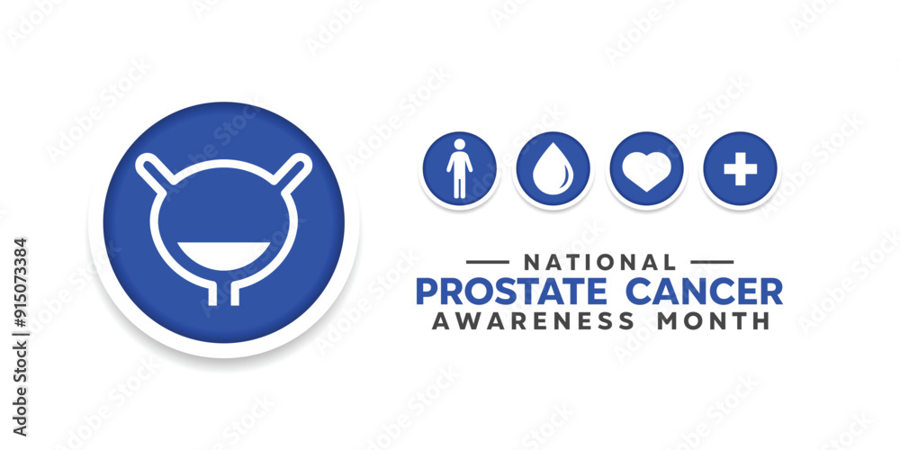 National Prostate Cancer Awareness Month. Prostate, people, urine, heart and plus icon. Great for cards, banners, posters, social media and more. White background.
National Prostate Cancer Awareness Month. Prostate, people, urine, heart and plus icon. Great for cards, banners, posters, social media and more. White background.