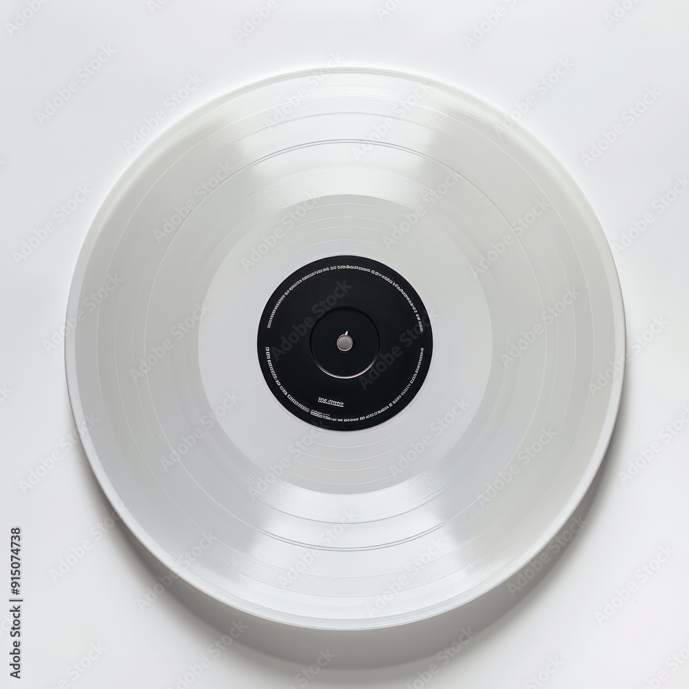 A vinyl disc white bacground. A vinyl disc white bacground.