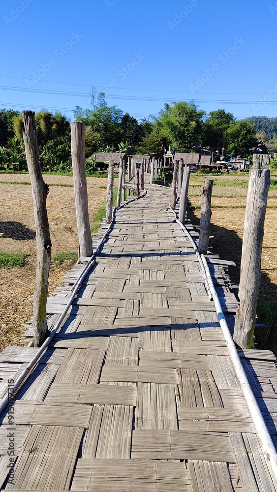 Fototapeta premium a local village in northern thailand