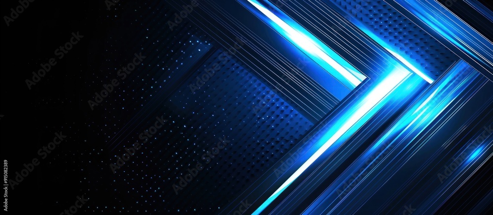 Abstract Blue and Black Geometric Design Abstract Blue and Black Geometric Design