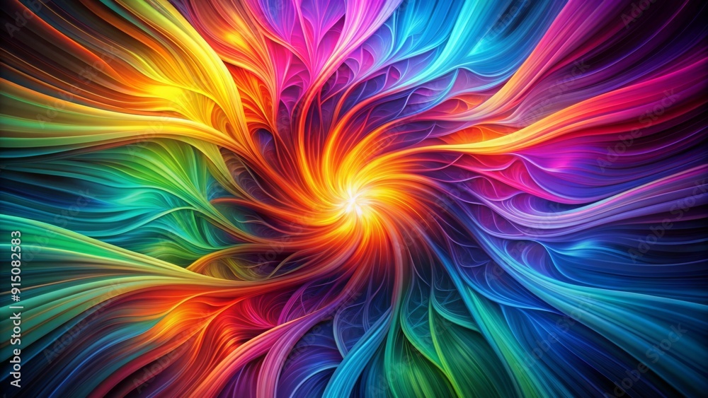 Abstract Rainbow Swirl Digital Art, Colorful, Vibrant, Psychedelic, Geometric, Flowing Lines, Abstract Background Abstract Rainbow Swirl Digital Art, Colorful, Vibrant, Psychedelic, Geometric, Flowing Lines, Abstract Background