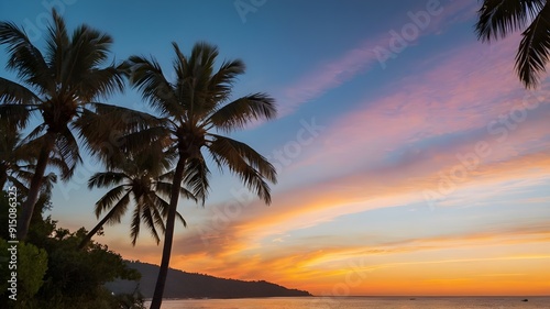 palm trees on the beach