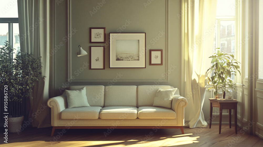 Fototapeta premium living room interior
