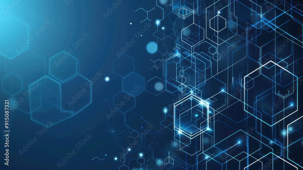 Abstract Blue and White Digital Network Background Abstract Blue and White Digital Network Background