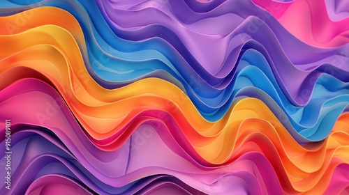 Abstract Colorful Wavy Pattern