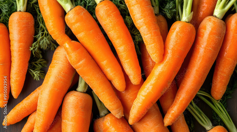Detailed Close-Up of Fresh Orange Carrots Background Detailed Close-Up of Fresh Orange Carrots Background