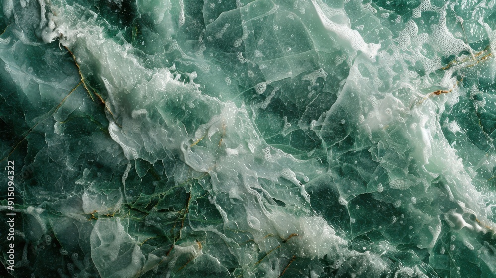 Green Marble Texture with White Veins and Bubbles. Green Marble Texture with White Veins and Bubbles.