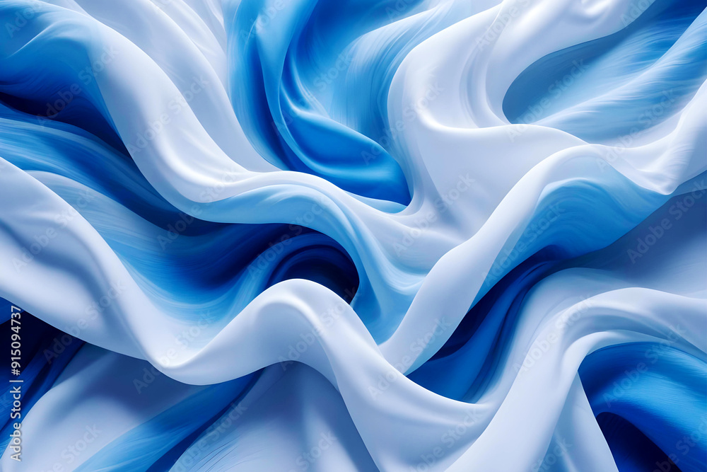 Fototapeta premium blue satin background