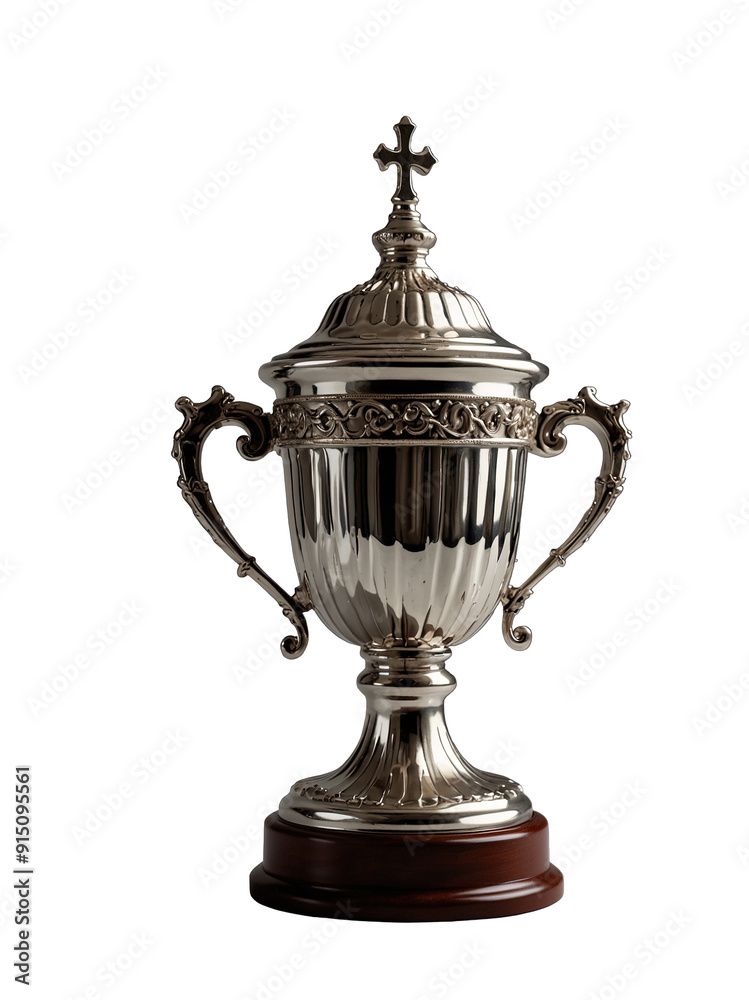 Fototapeta premium a cup trophy on white