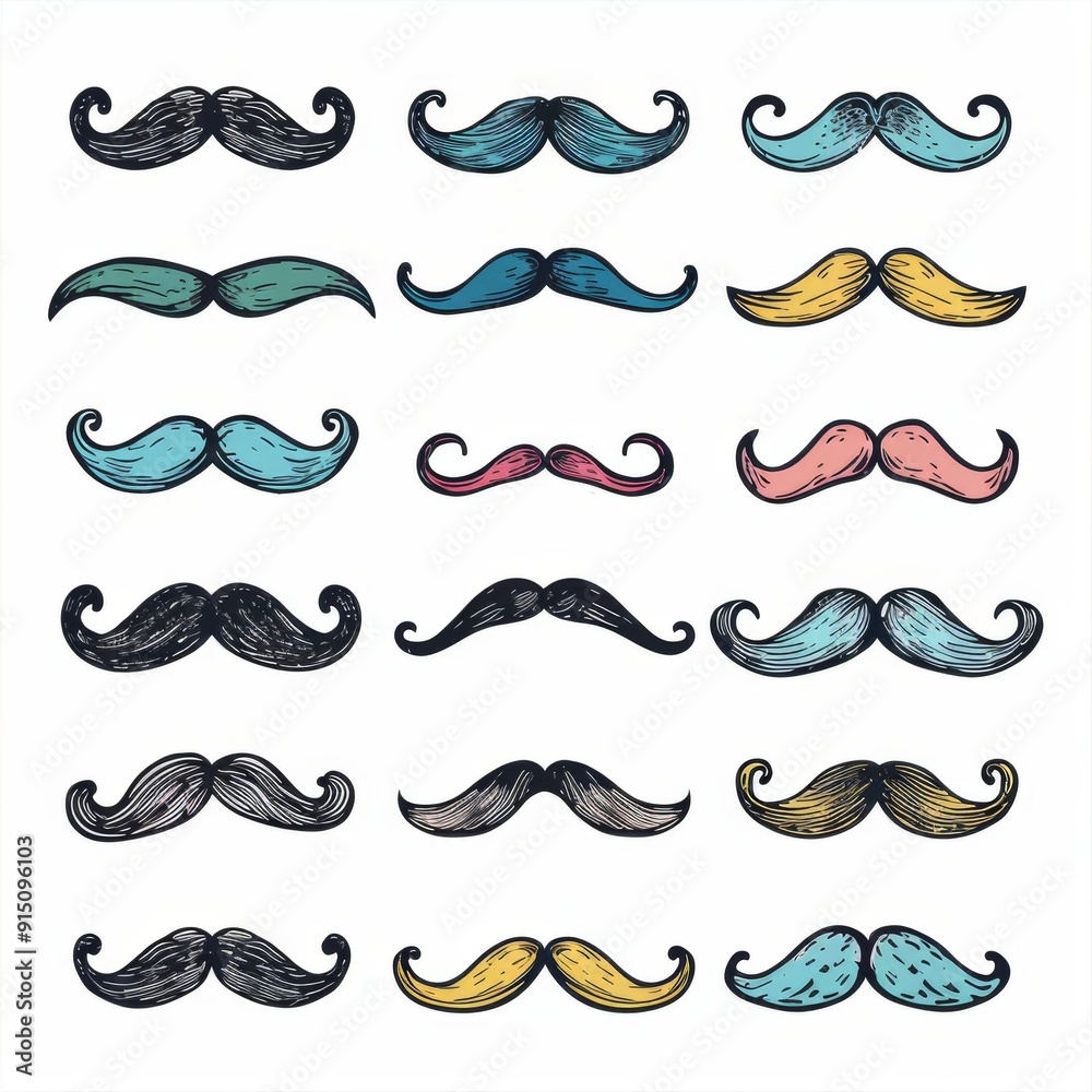 Mustaches icon, hipster sign, Fathers day symbol, barber logo, human whisker, vintage moustache emblem Mustaches icon, hipster sign, Fathers day symbol, barber logo, human whisker, vintage moustache emblem