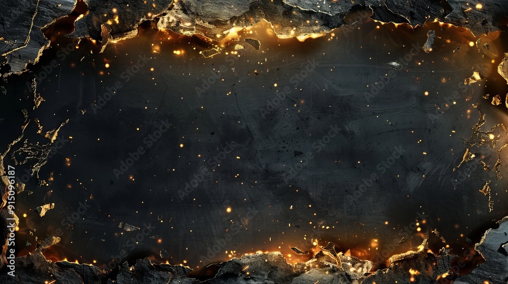 Naklejka premium Dark invitation template