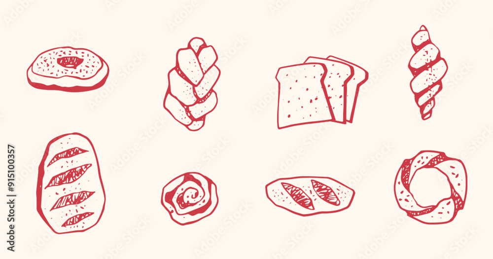 Hand Drawn Bread, Bakery Logo, Bake Shop, Sourdough Bread, Bread Icon, Baking Logo, Baguette Bread, and Food Logo in SVG Vector Hand Drawn Bread, Bakery Logo, Bake Shop, Sourdough Bread, Bread Icon, Baking Logo, Baguette Bread, and Food Logo in SVG Vector