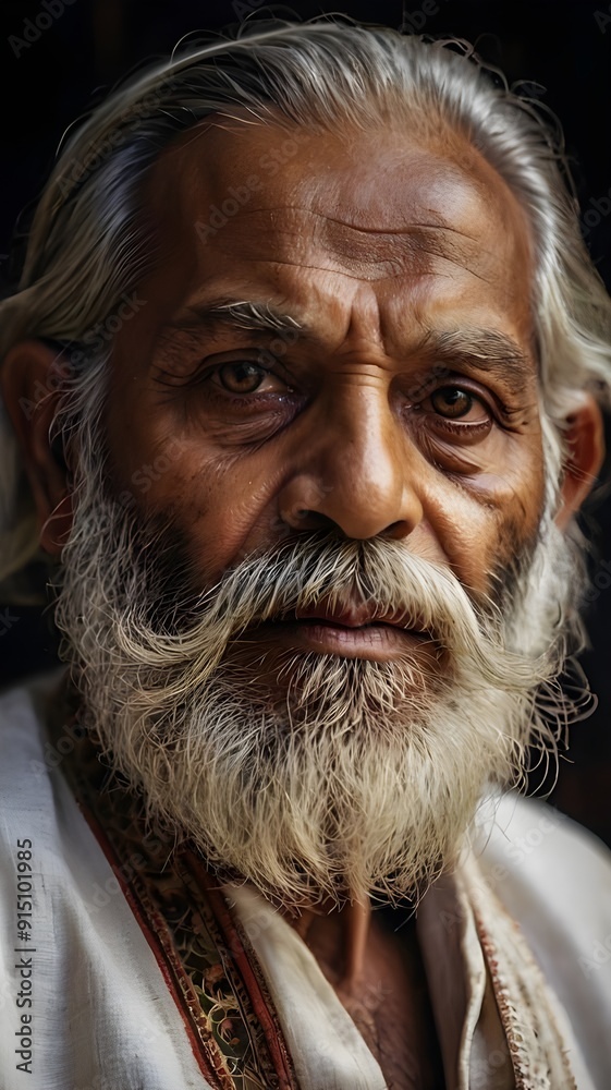 portrait of old person with white beard portrait of old person with white beard