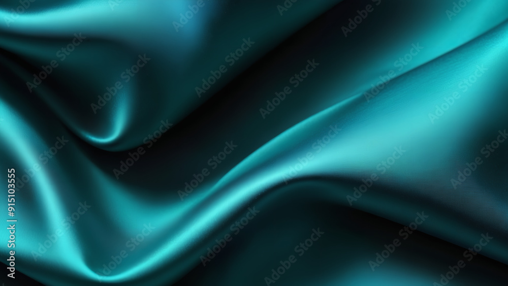 Fototapeta premium Dark blue mint sea teal jade emerald turquoise light blue abstract silk background