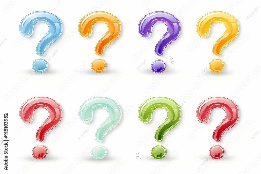 Question mark icon, quiz symbol, interrogation sign, simple rebus silhouette, questions emblem, faq set Question mark icon, quiz symbol, interrogation sign, simple rebus silhouette, questions emblem, faq set