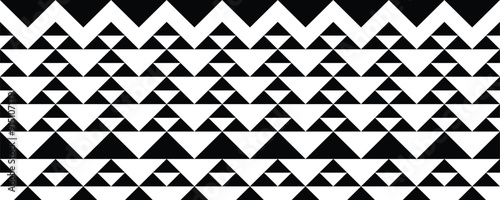 Polynesian tattoo tribal band design. Samoan tattoo tribal border. Decorative seamless pattern.