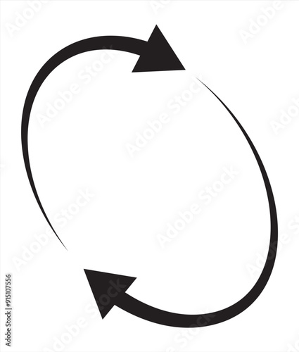 rotation icon. 360 rotation icon vector illustration