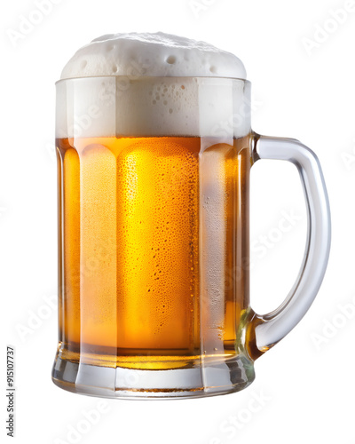 mug of beer, glass of beer isolated