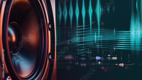 Speaker With Audio Waves