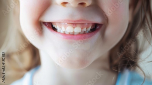 Close-up of a Child's Smiling Mouth