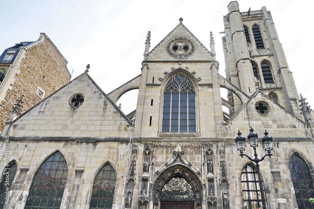 Church of Saint Nicholas of Champs in Paris in France Church of Saint Nicholas of Champs in Paris in France