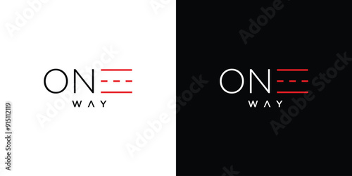 One Way logo design is unique and modern