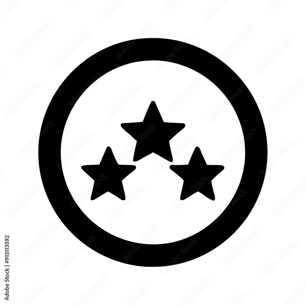 Stars in circle icon vector Stars in circle icon vector