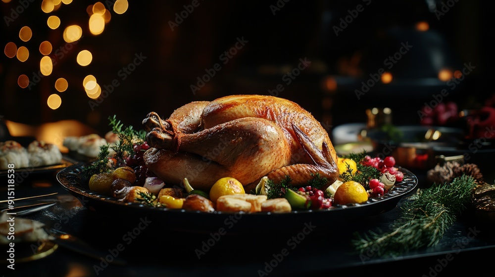 turkey christmas table food feast interior turkey christmas table food feast interior