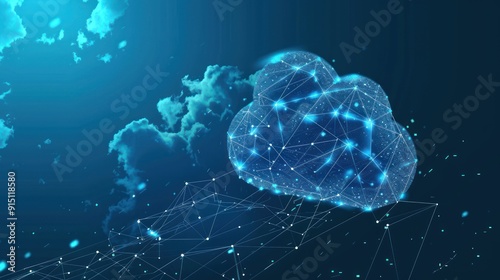 Abstract Cloud Network Concept