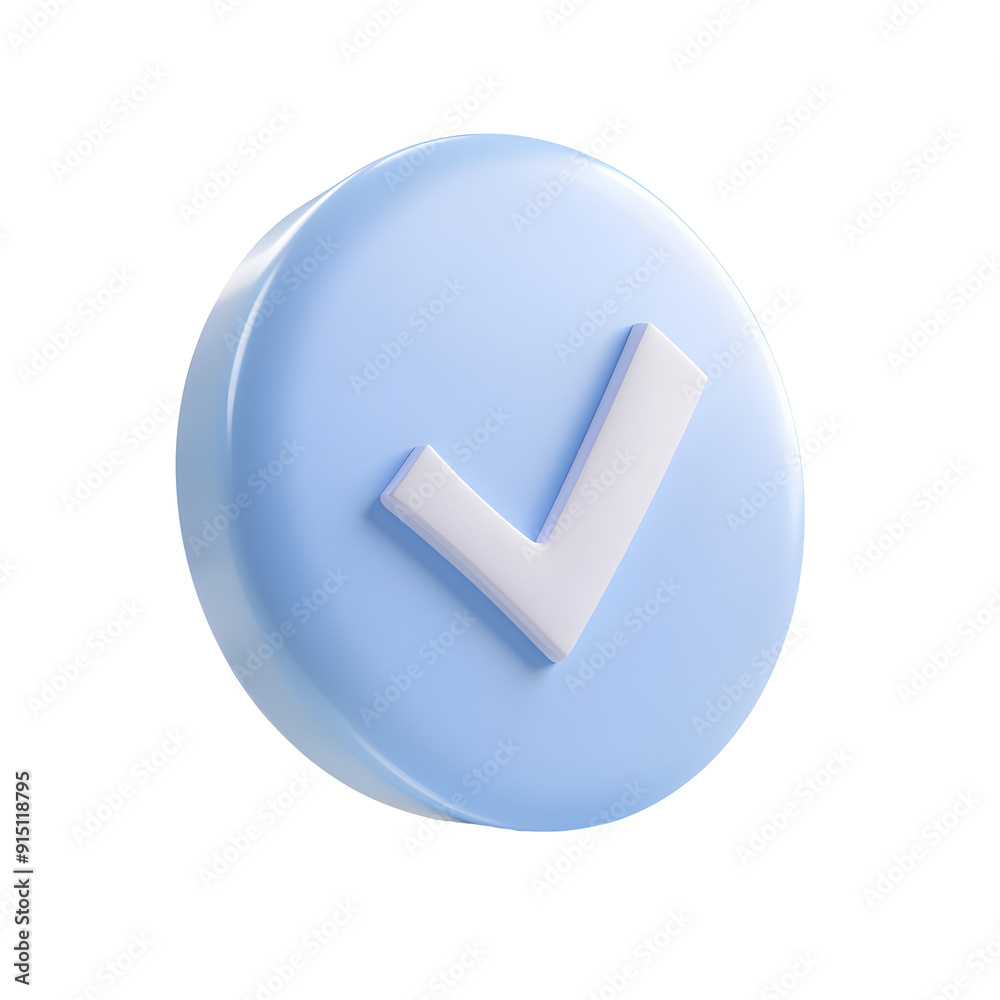 Round check mark button icon isolated on transparent background Round check mark button icon isolated on transparent background