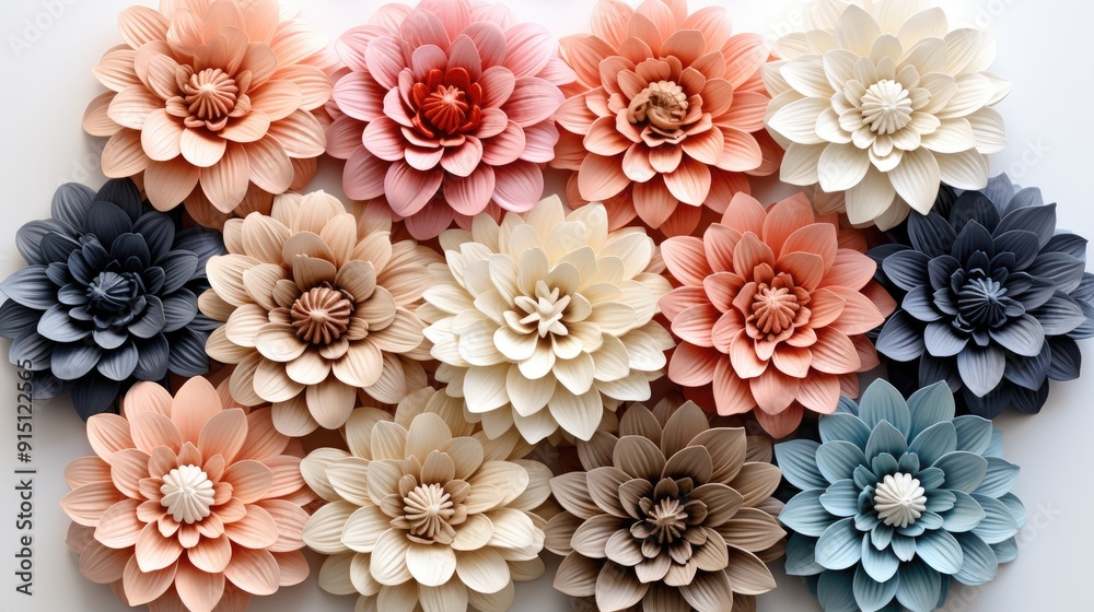 a collection of flowers including one that says flowers . a collection of flowers including one that says flowers .