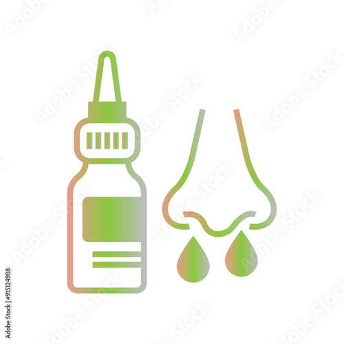 Nasal Spray icon Design