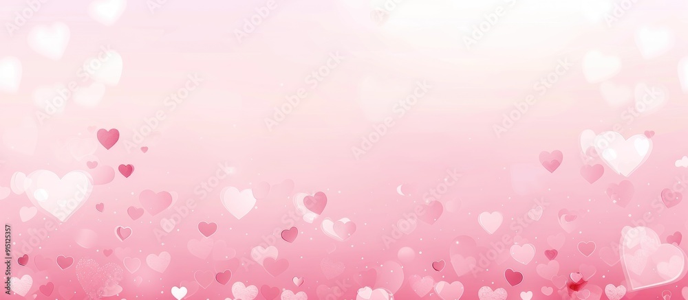 Pink Love Heart Background for Valentine's Day Pink Love Heart Background for Valentine's Day