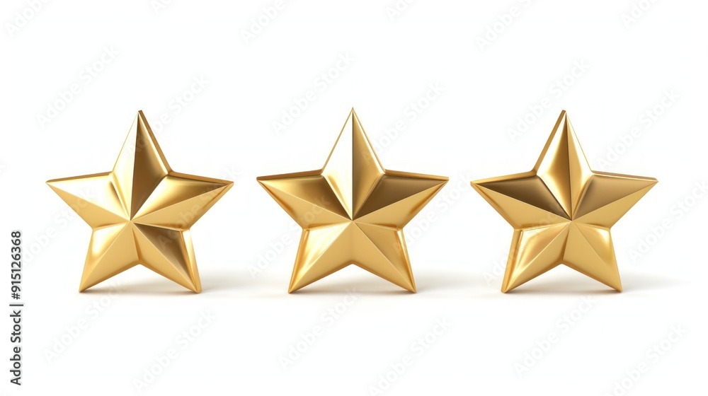 Three Golden Stars in a Row Three Golden Stars in a Row