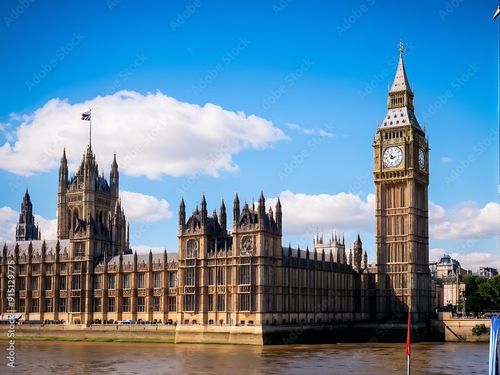 Iconic View of the Houses of Parliament and Big Ben in London Iconic View of the Houses of Parliament and Big Ben in London