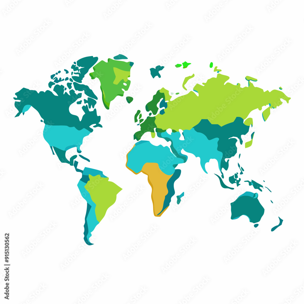 Obraz premium World globe art vector illustration