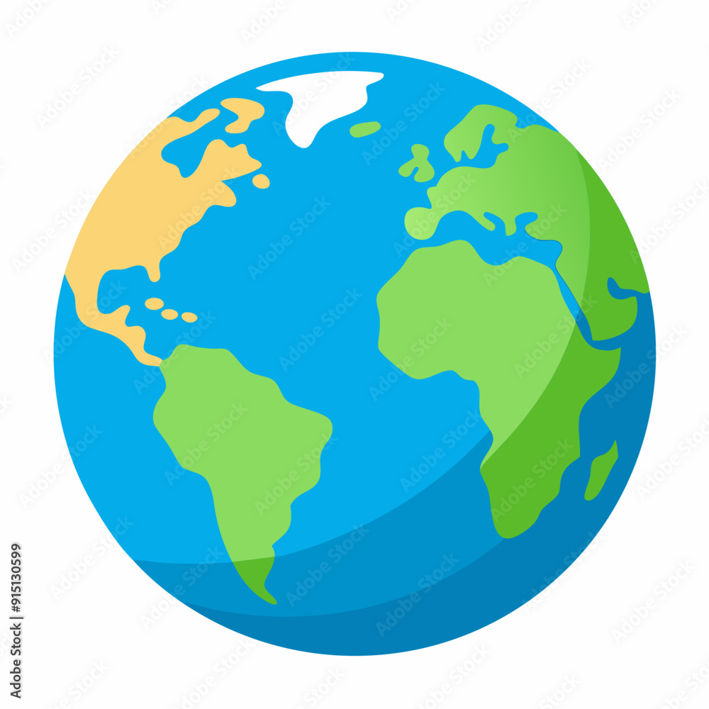 World globe art vector illustration World globe art vector illustration