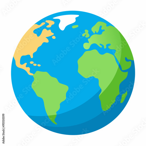 World globe art vector illustration