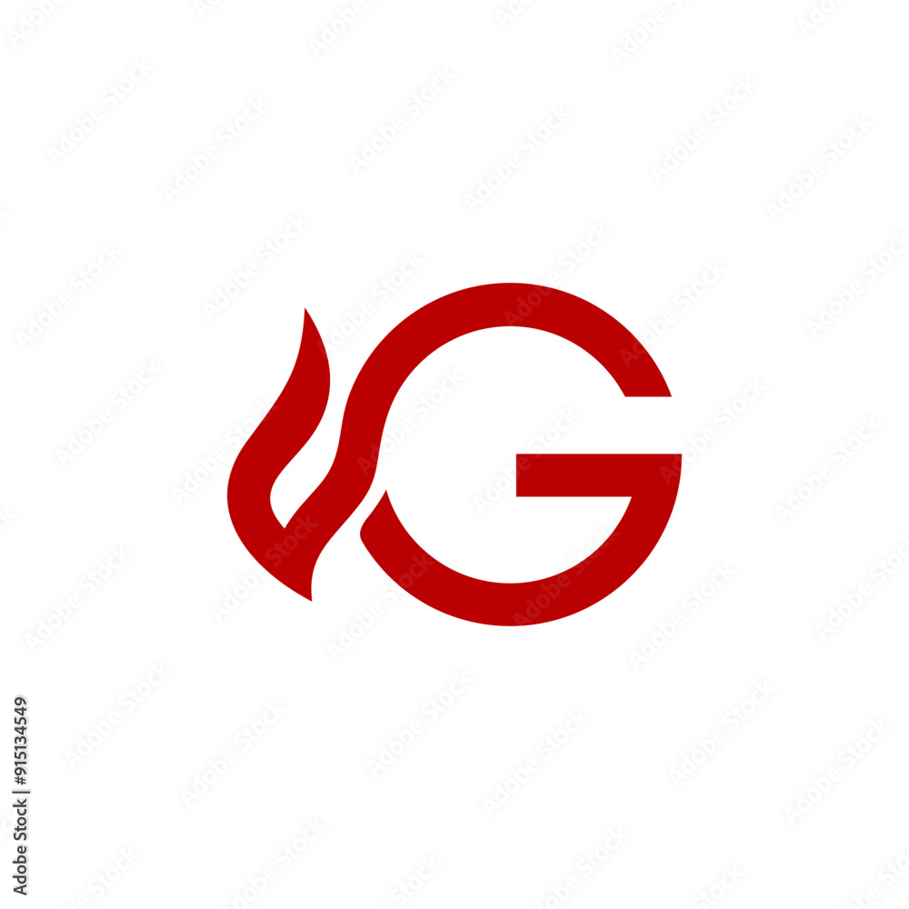 a combination of fire and initials, or letters, or alphabet, or numbers in the form of a logo and vector in red color for business purposes and others a combination of fire and initials, or letters, or alphabet, or numbers in the form of a logo and vector in red color for business purposes and others