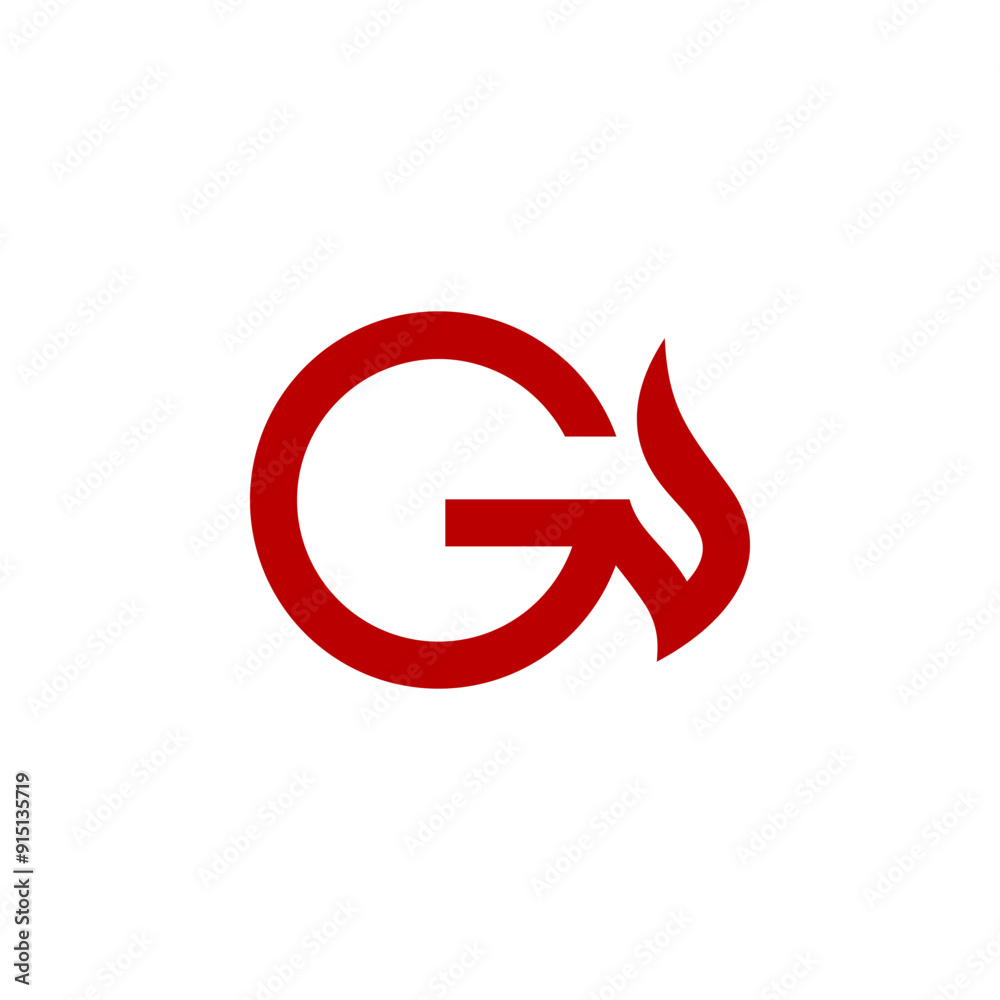 a combination of fire and initials, or letters, or alphabet, or numbers in the form of a logo and vector in red color for business purposes and others a combination of fire and initials, or letters, or alphabet, or numbers in the form of a logo and vector in red color for business purposes and others