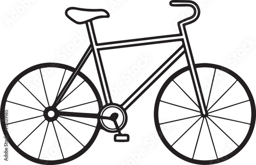 Bike. Icon for design. Easily editable